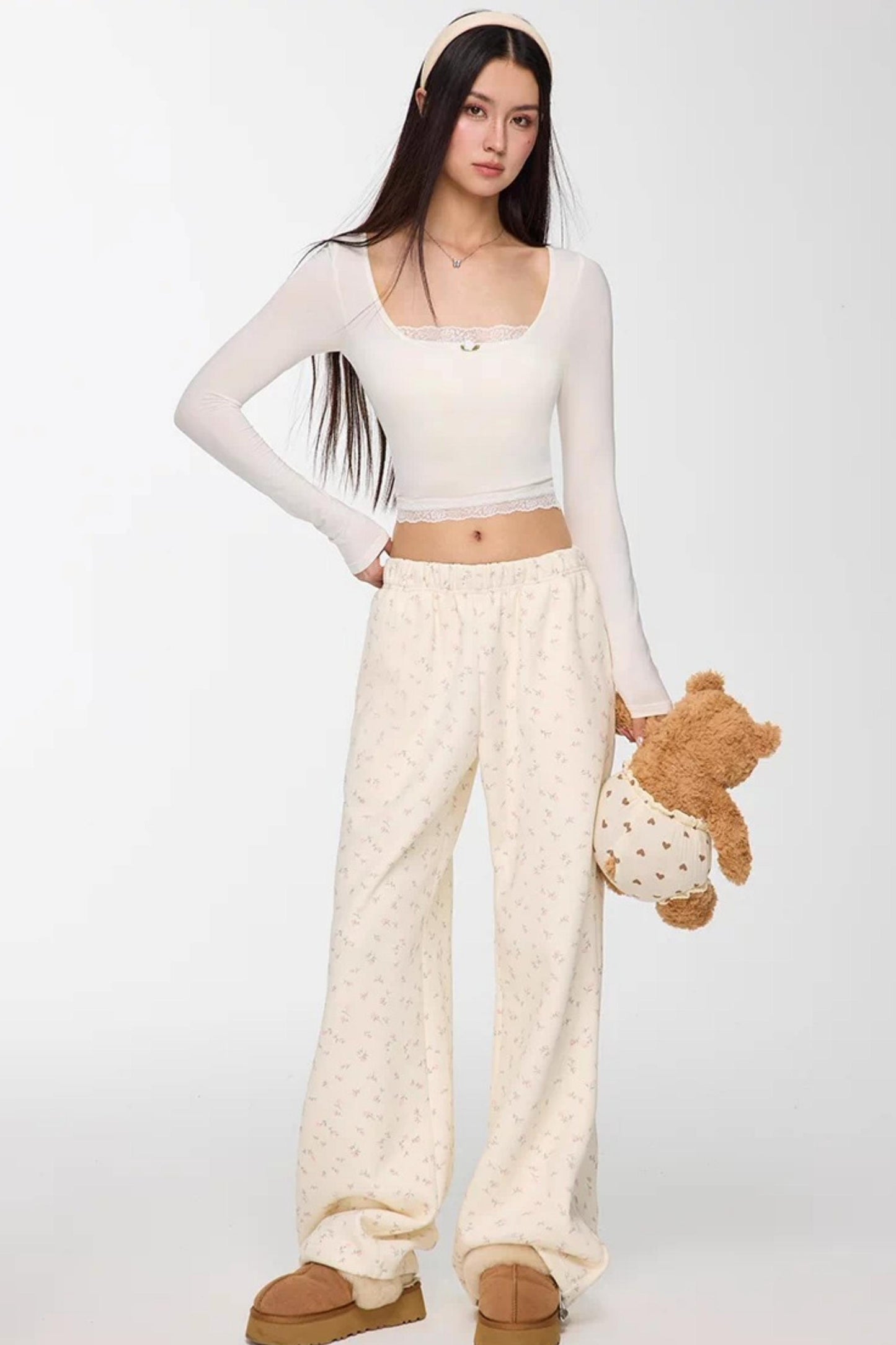 Modal Lace Slim Fit Top