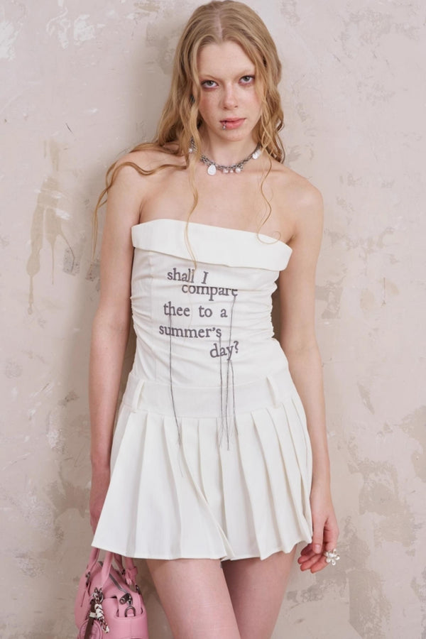 Embroidered Sheath Dress