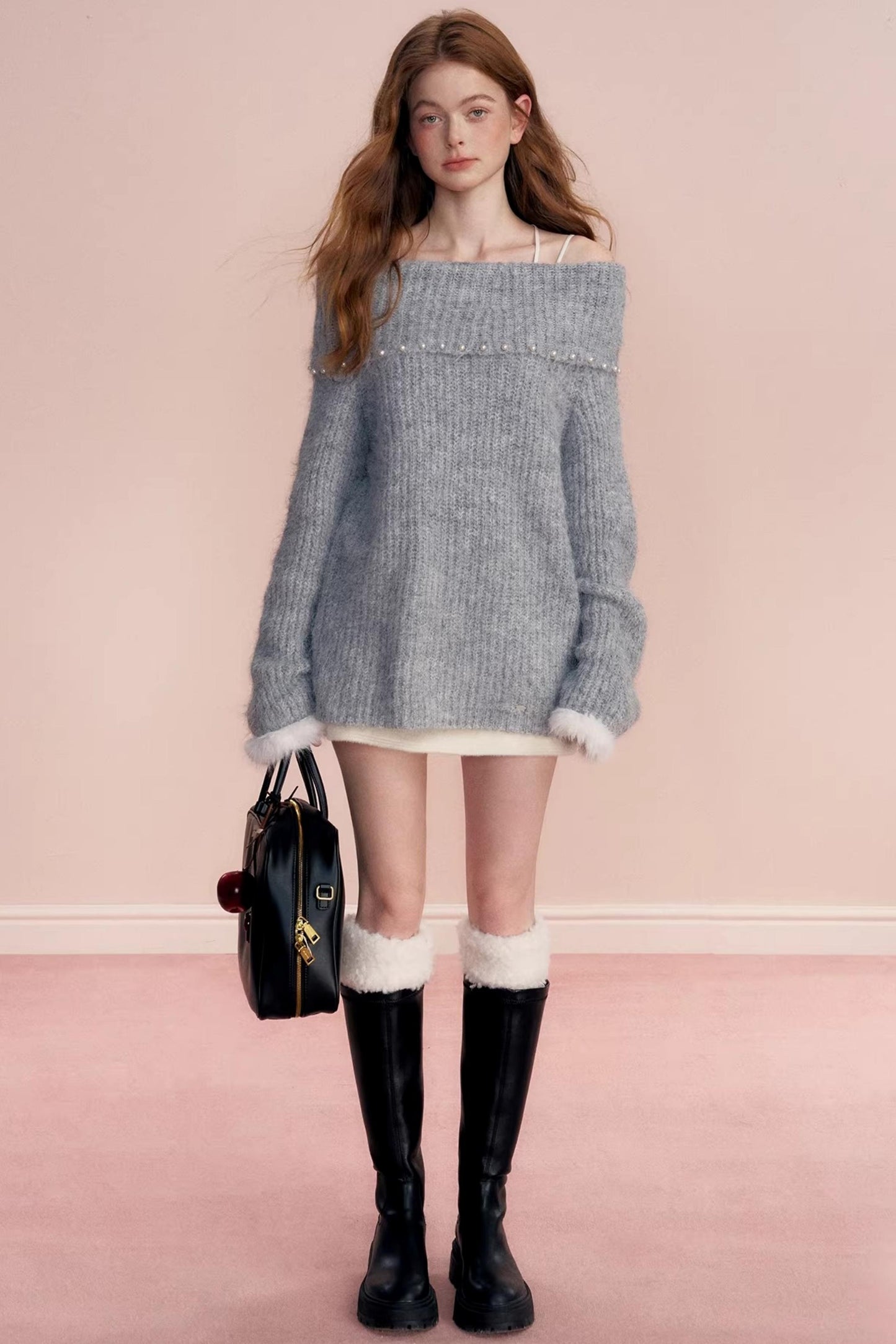 Winter Romance Pearl Sweater