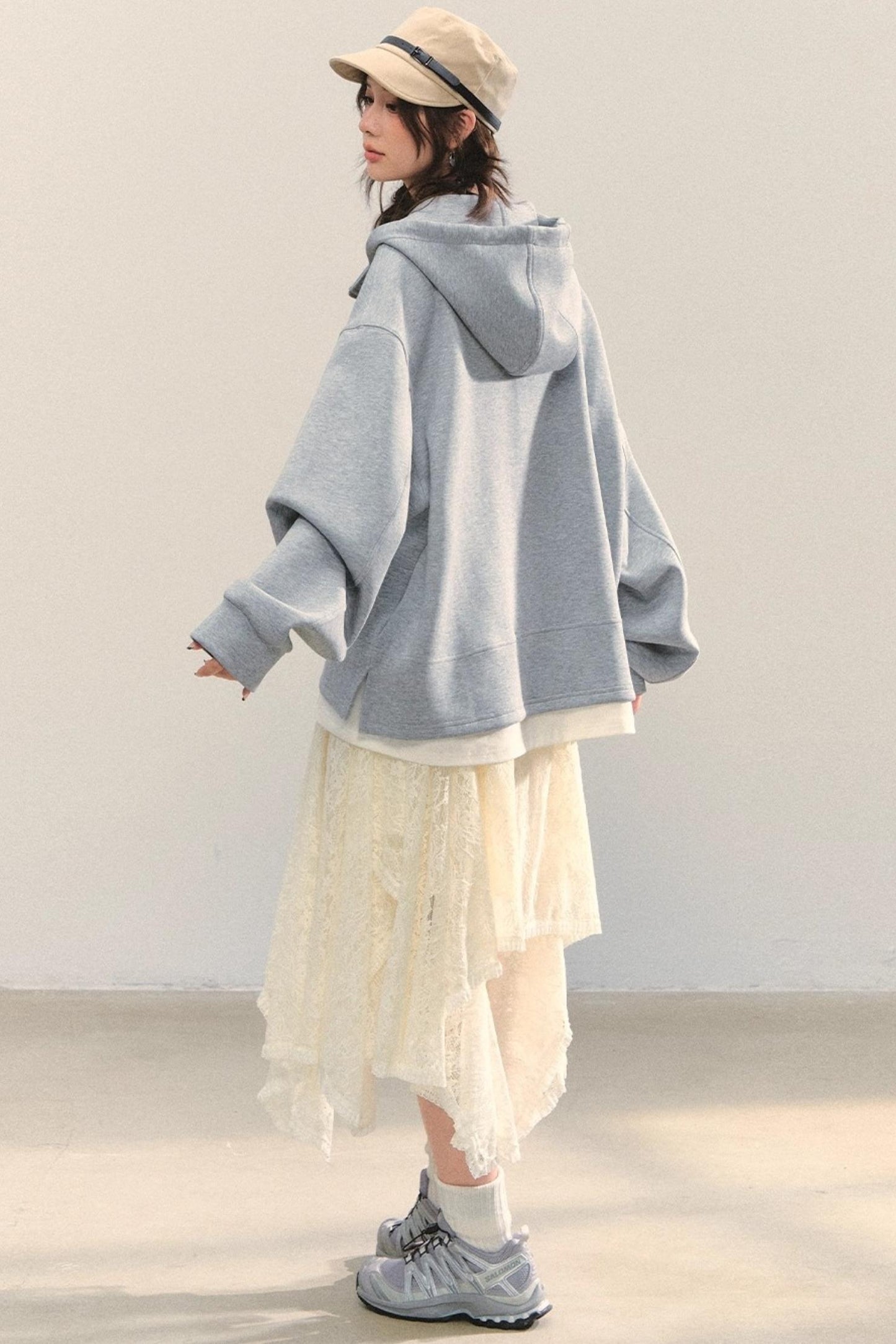 Embroidered Flower Sweatshirt