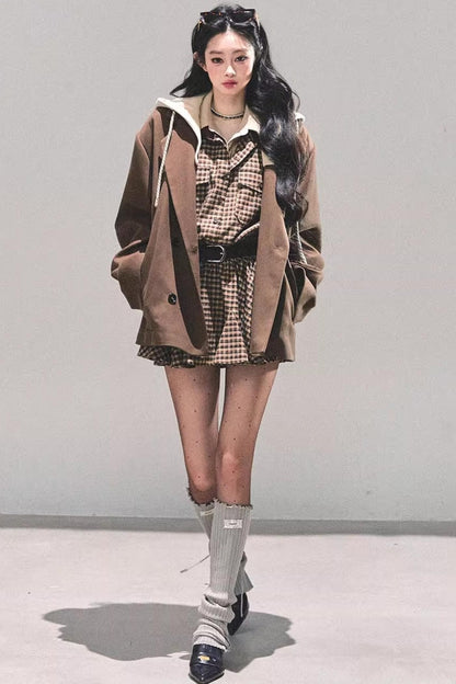 Minimalist Hooded Blazer