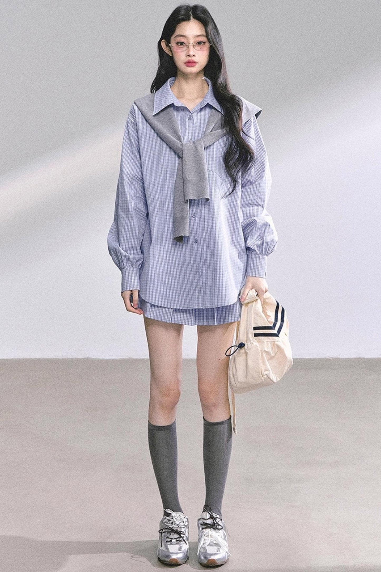 Autumn Plaid Suit Set-Up