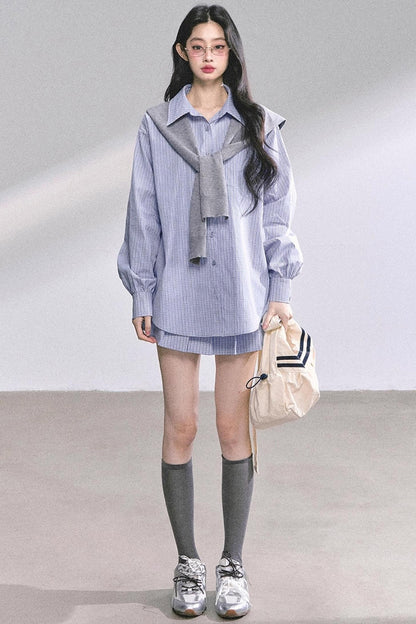 Autumn Plaid Suit Set-Up