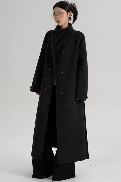 High Neck Wool Coat