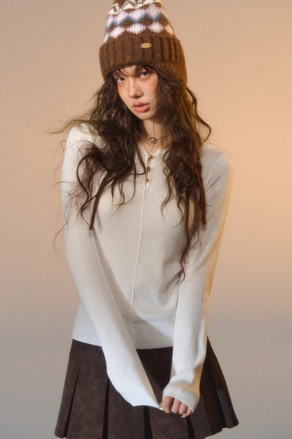 Line-Breasted Base T-Shirt