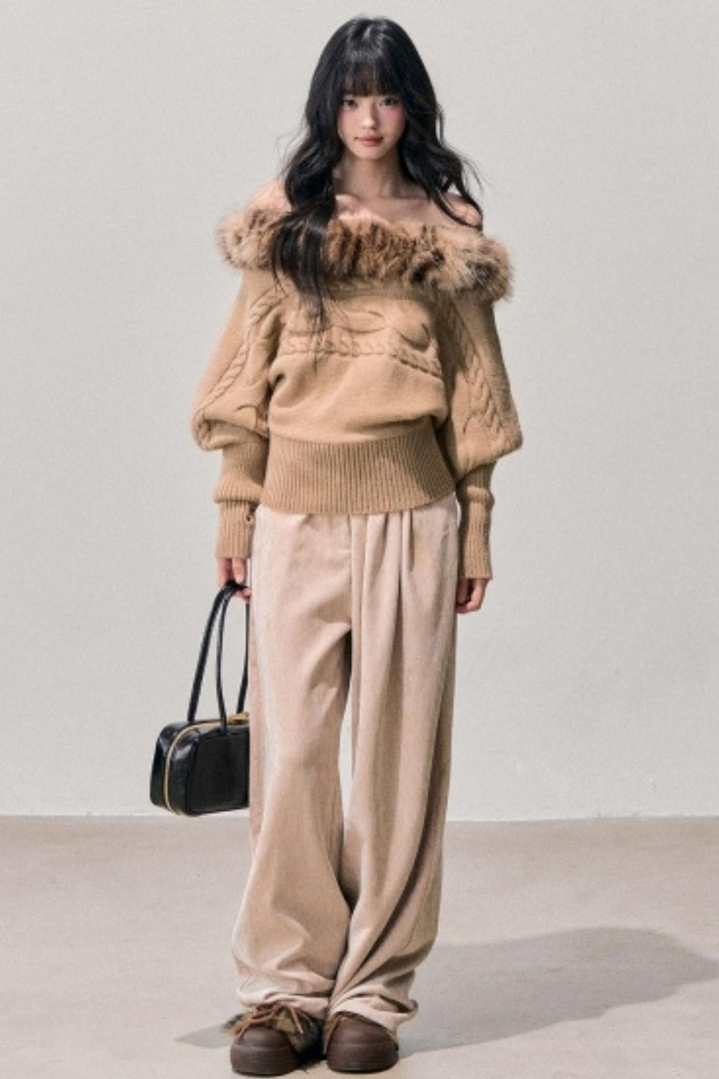 Tea Fragrance Mohair Sweater