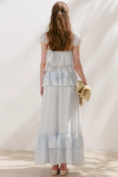 Romantic Lace Ruffle Skirt Set-Up