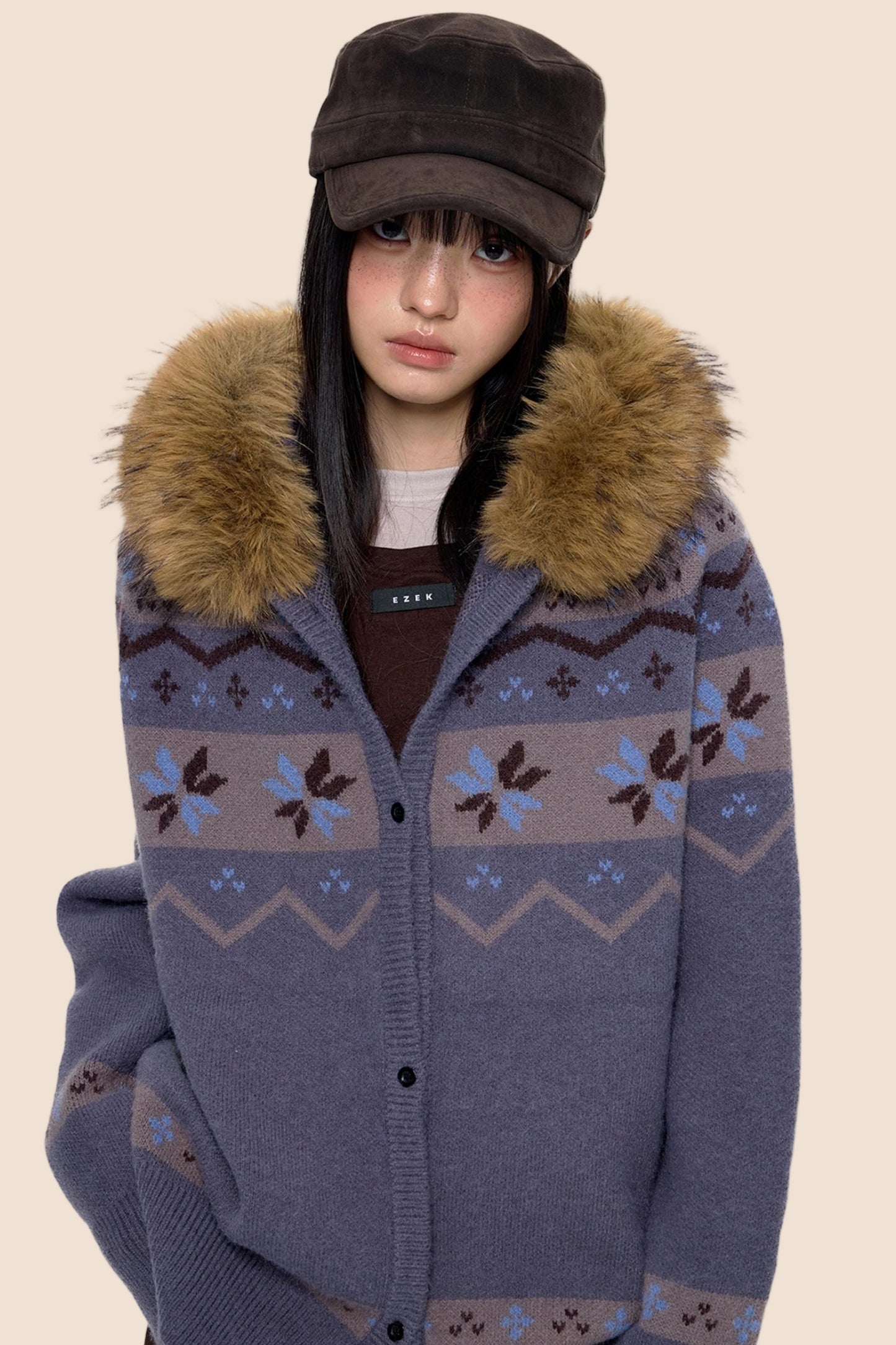 Fair Isle Sweater Jacket