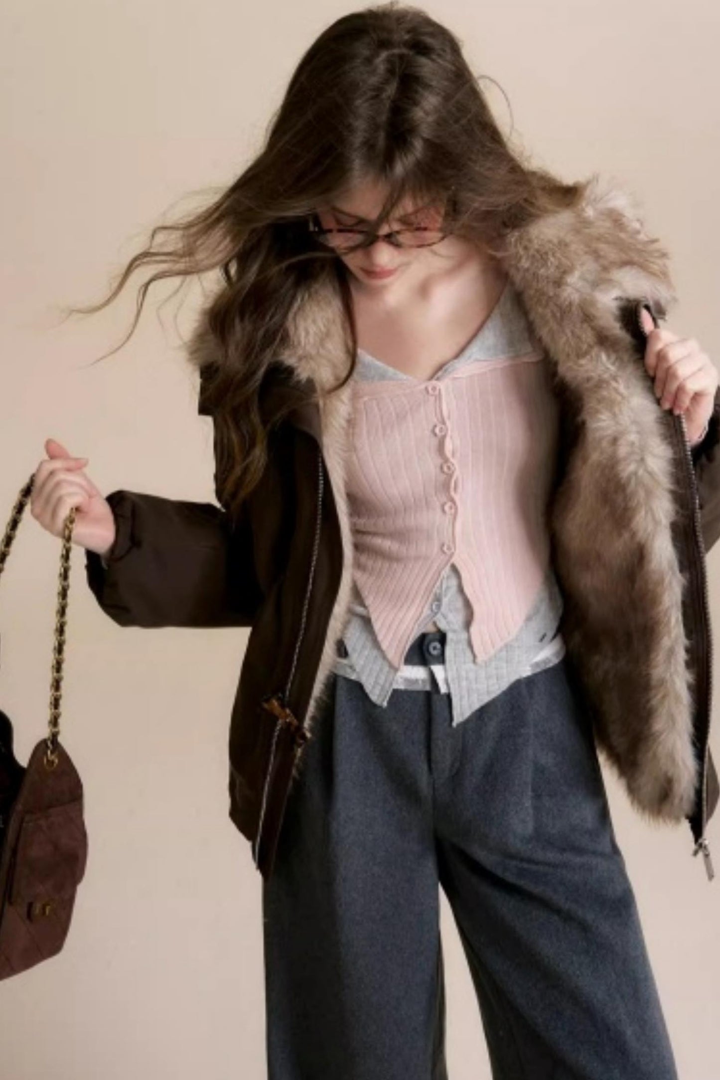 Romantic Wool Blend Cardigan