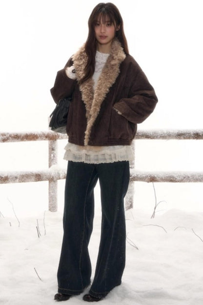 Reversible Lamb Wool Coat