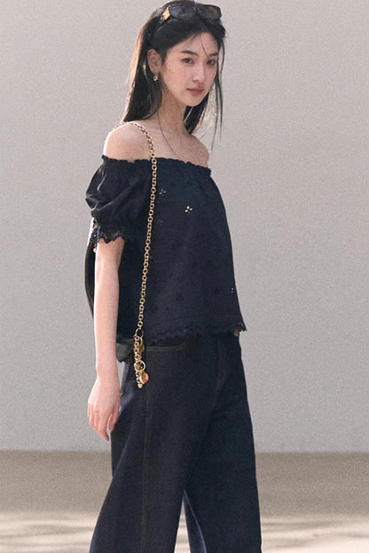 Pure Cotton Embroidered Doll Top