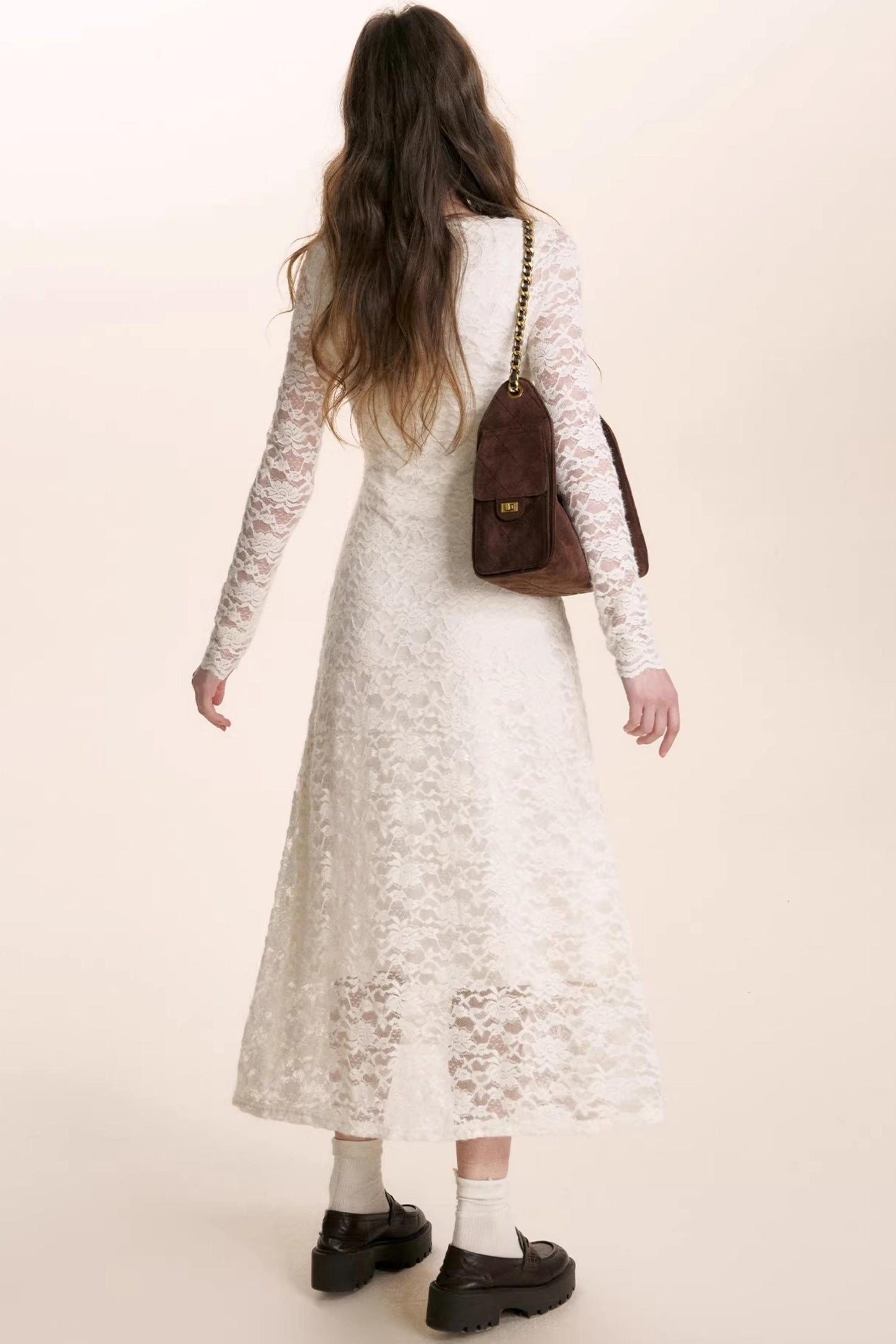 Romantic Lace Velvet Dress