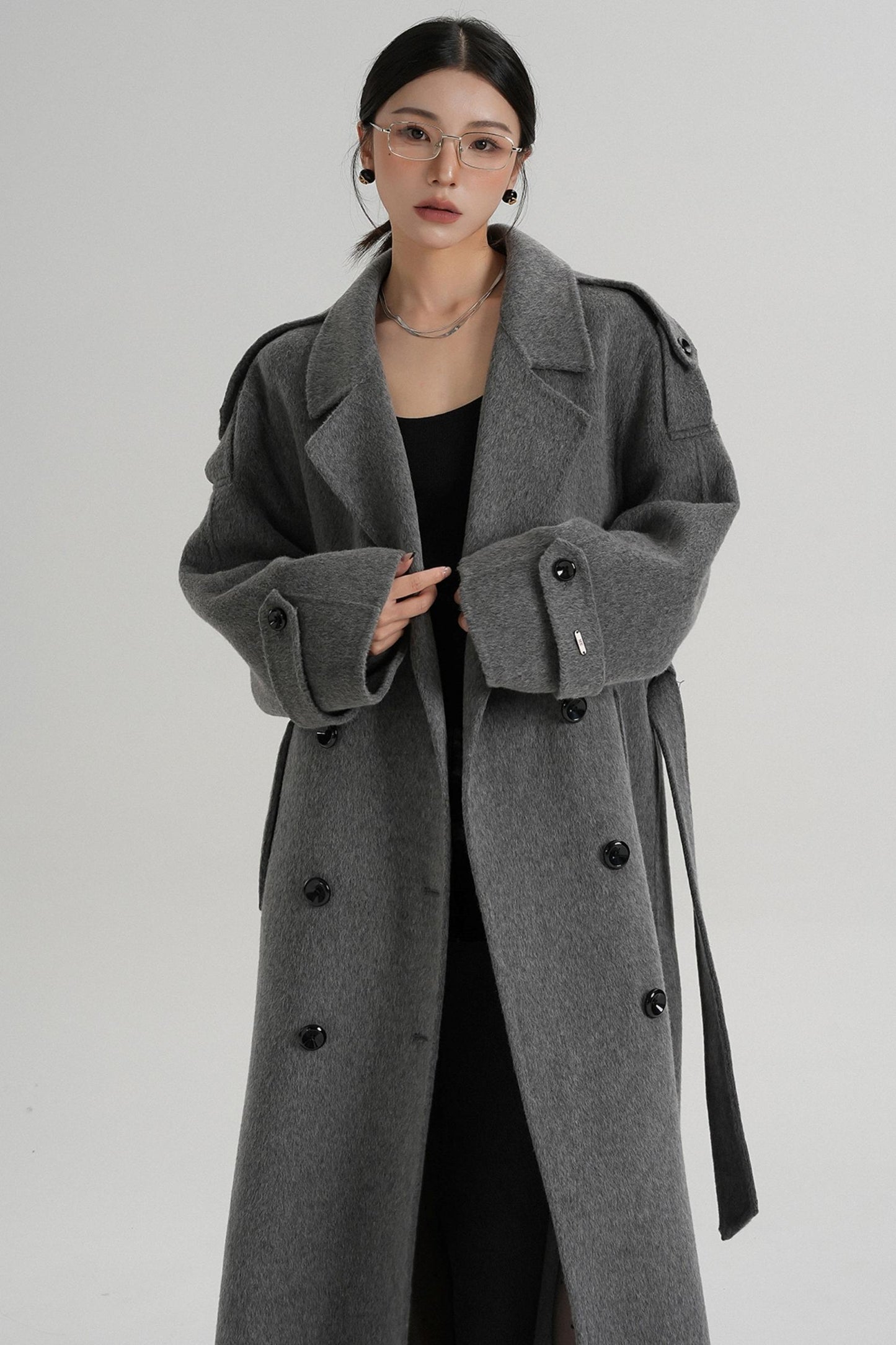Premium Tailored Wool Blend Coat