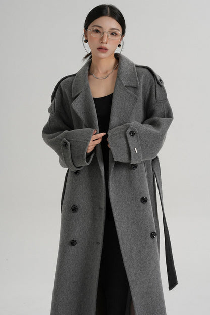 Premium Tailored Wool Blend Coat