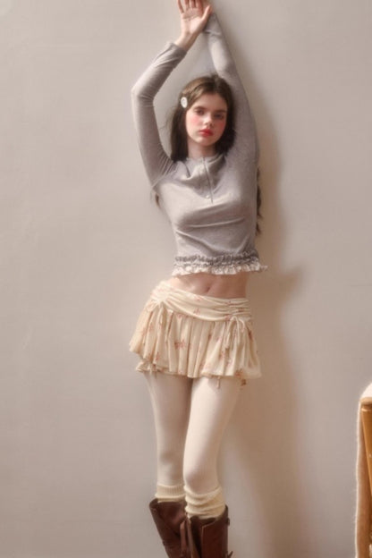 Fluffy Rabbit Lace Top