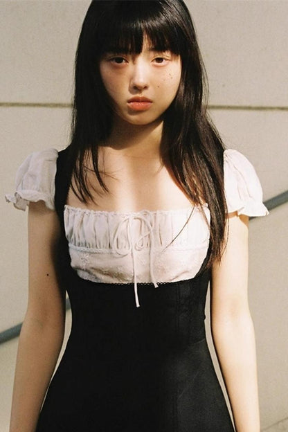 Square Neck Colorblock Dress