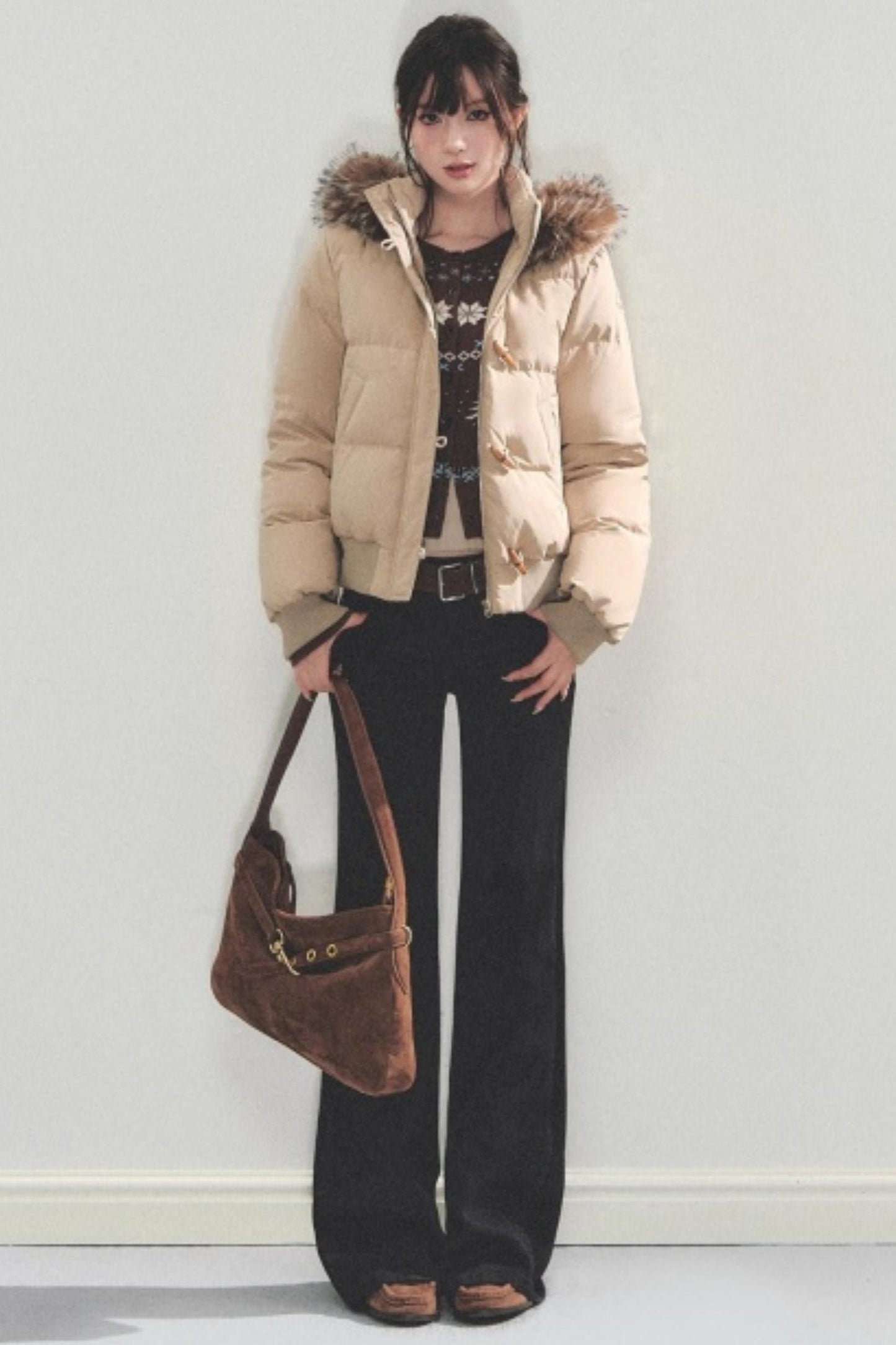 Retro Cotton Fur Collar Jacket