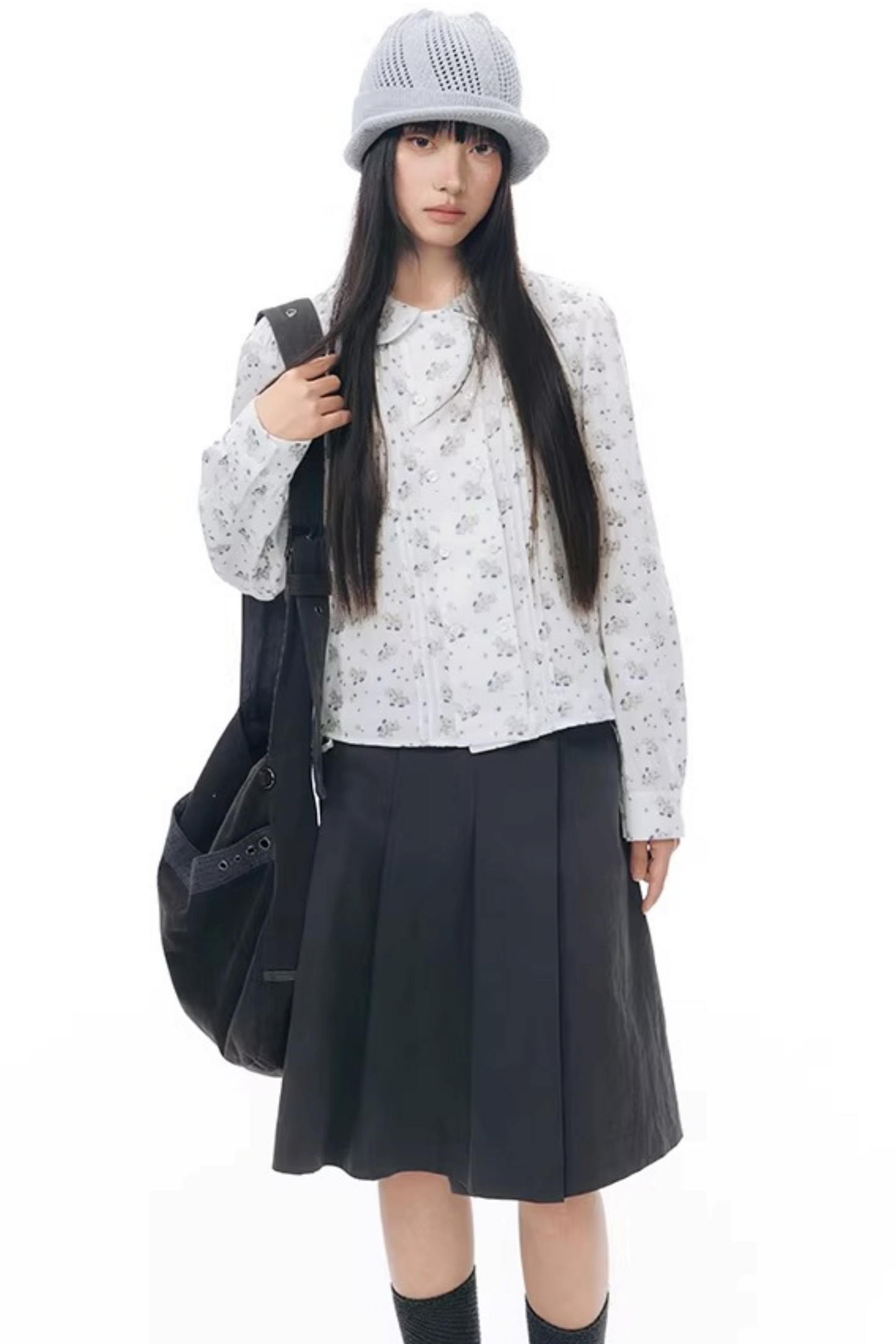 Pony Print Shirt and Skirt Matching Set