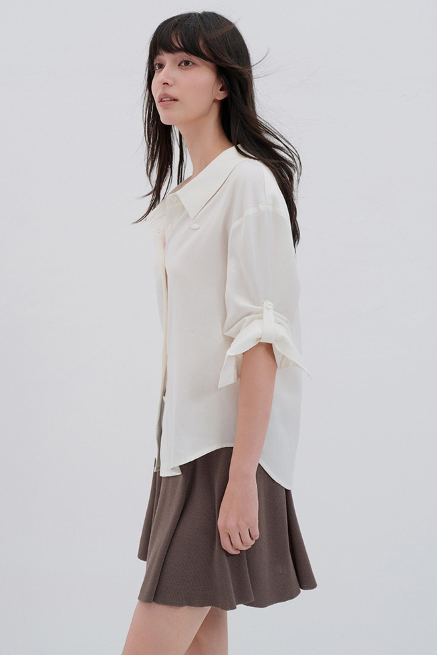 Korean Pleated Midi Skirt