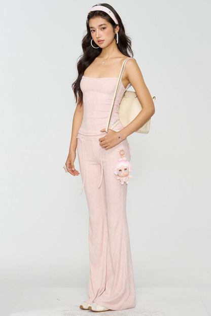 Devil Horn Sweatshirt Bootcut Pants Set-Up