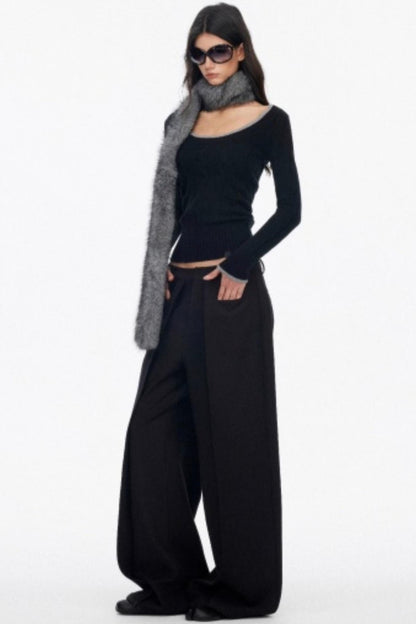 Luxury Pleated Draped Pants