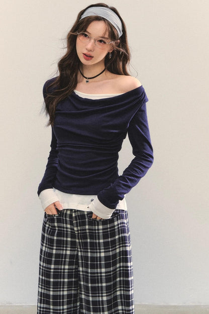 Swing Slim Fit Patchwork T-Shirt