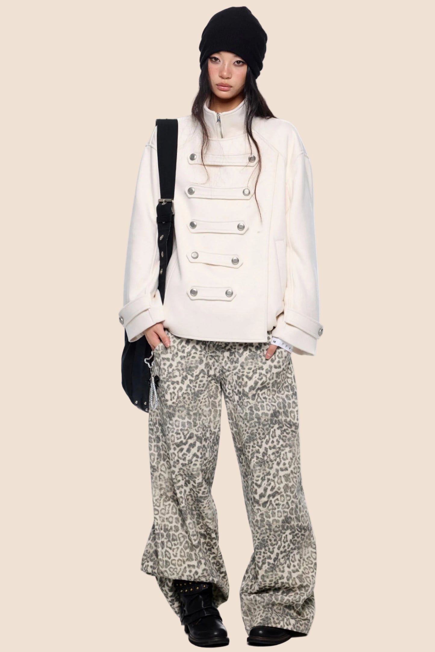 Silhouette Pleated Wool Coat