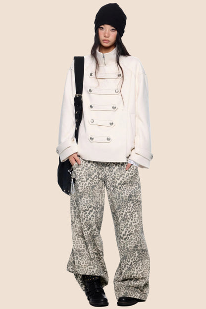 Silhouette Pleated Wool Coat