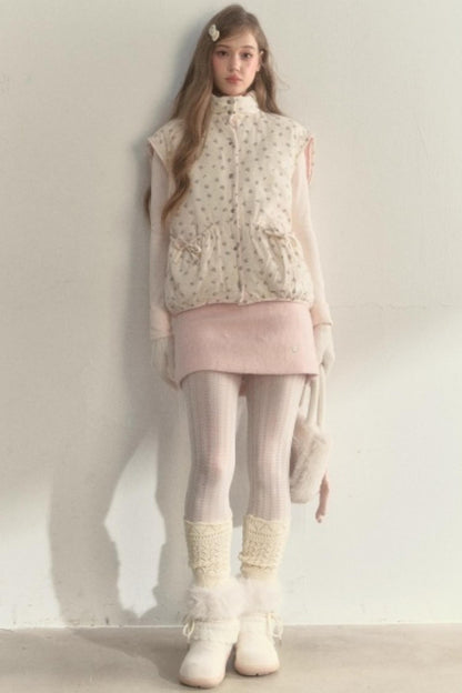 Corduroy Floral Reversible Jacket Set-Up