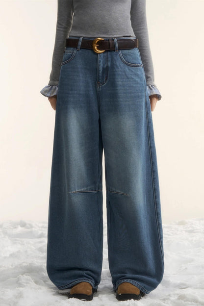 Blue Fleece-Lined Scimitar Pants