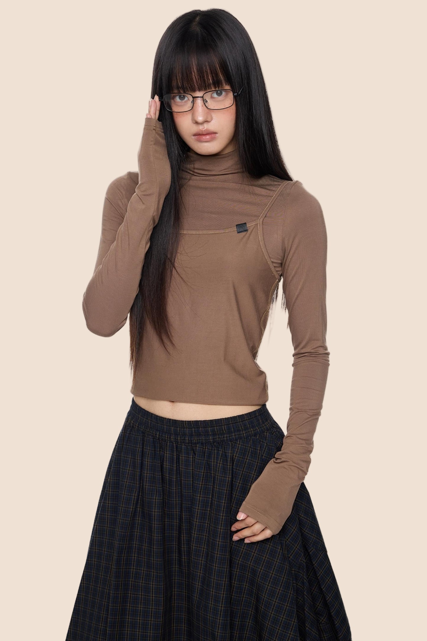 Knit Base Long T-Shirt