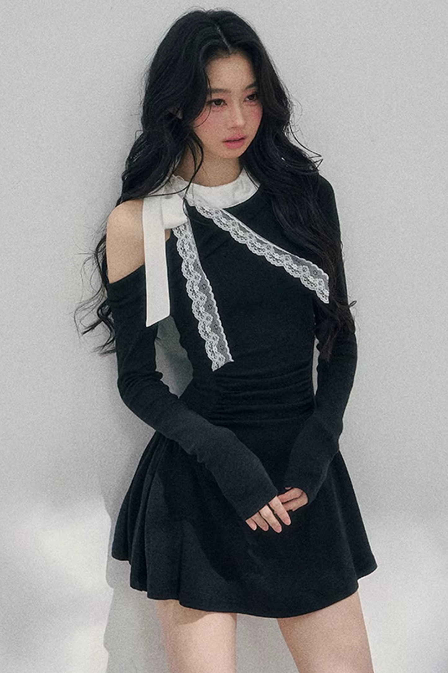 Entwined Warmth Waist-Cinching Dress