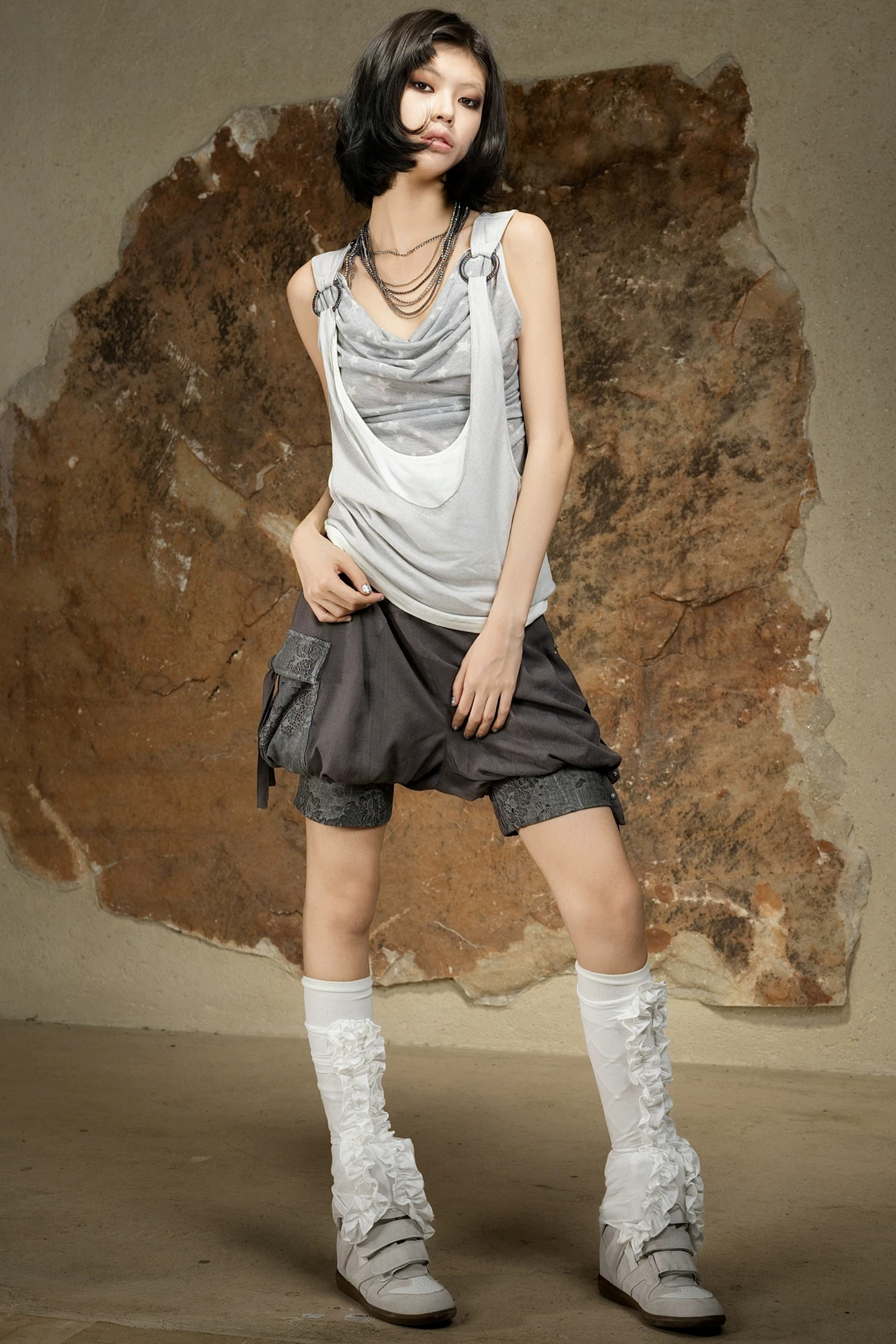 Asymmetrical Retro Vest