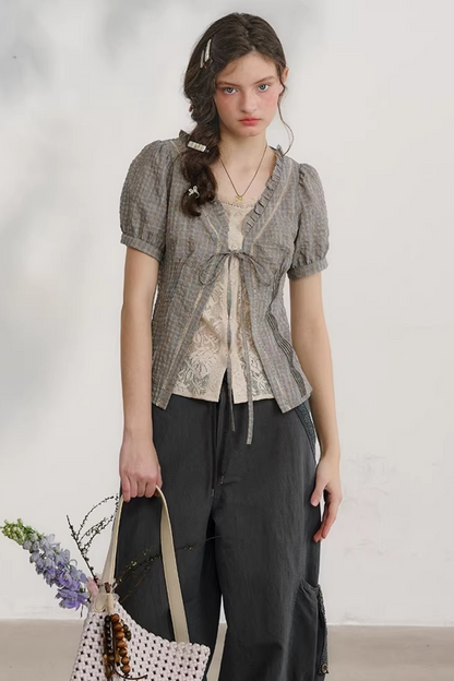 Cloud Peony Lace Blouse