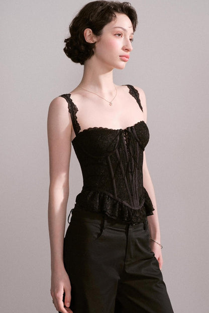 Laced Bustier Top