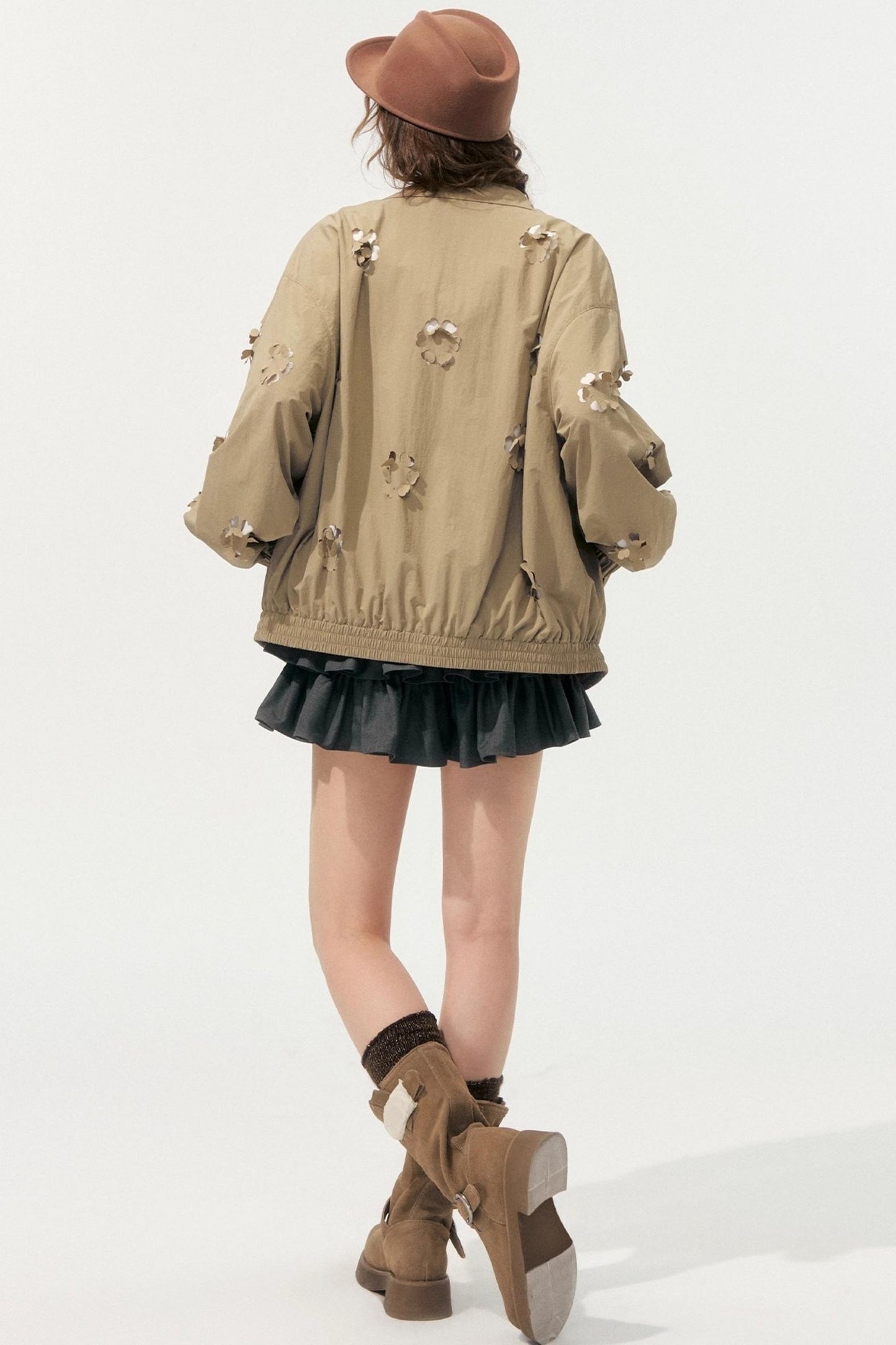 Autumn Cropped Flower Jacket