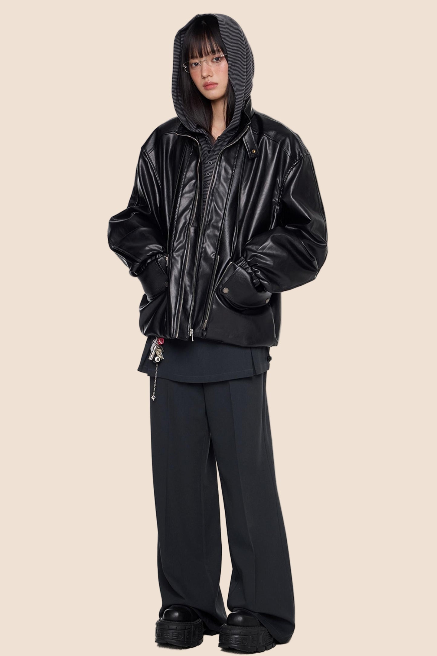 Autumn Vintage PU Leather Jacket