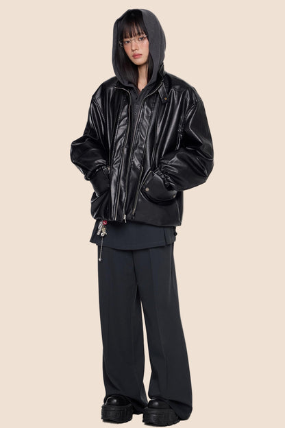 Autumn Vintage PU Leather Jacket