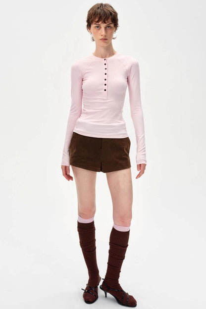 Slimming Simple Solid Color Shirt