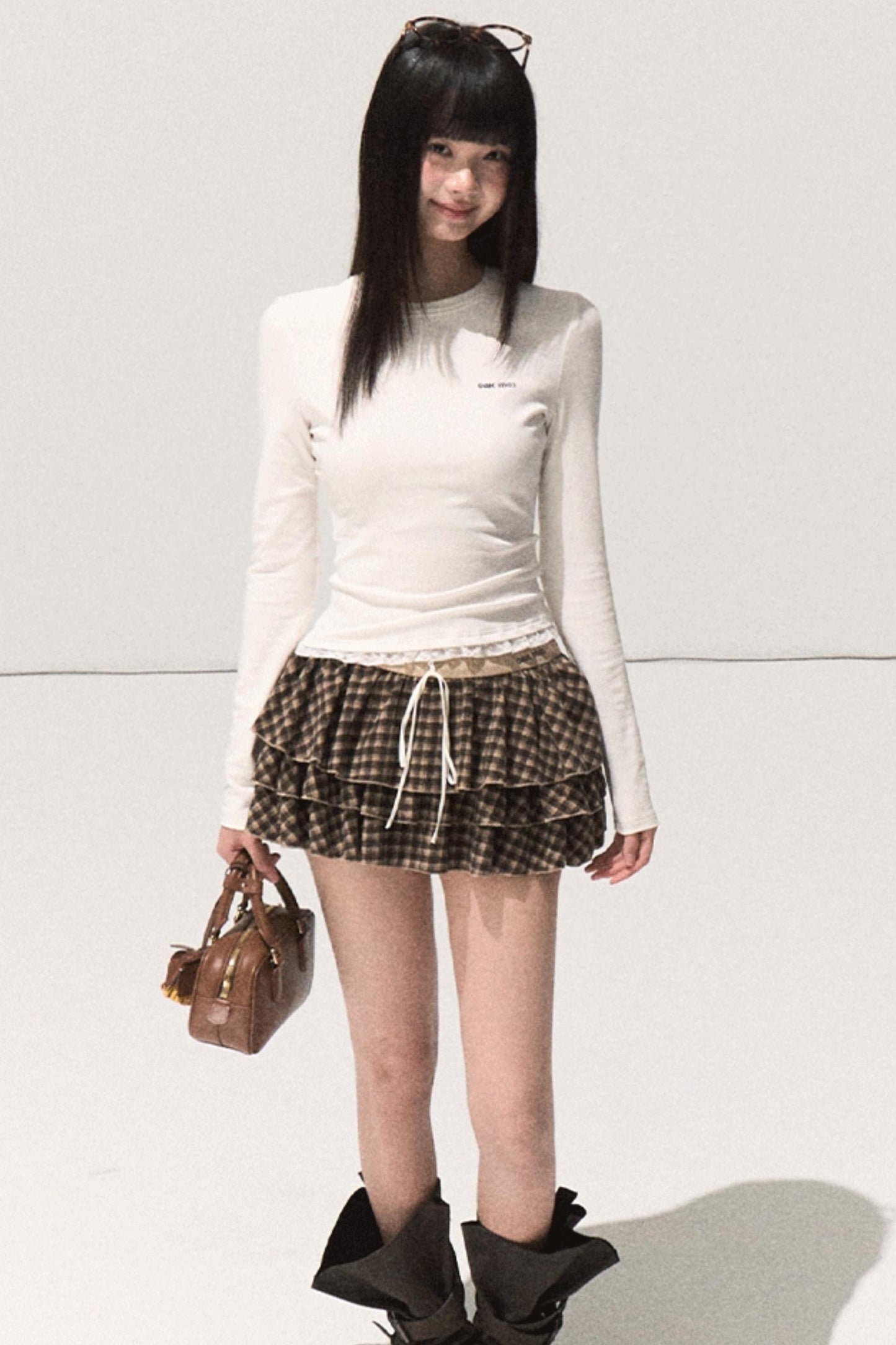 Slim Lace Long Sleeve T-shirt