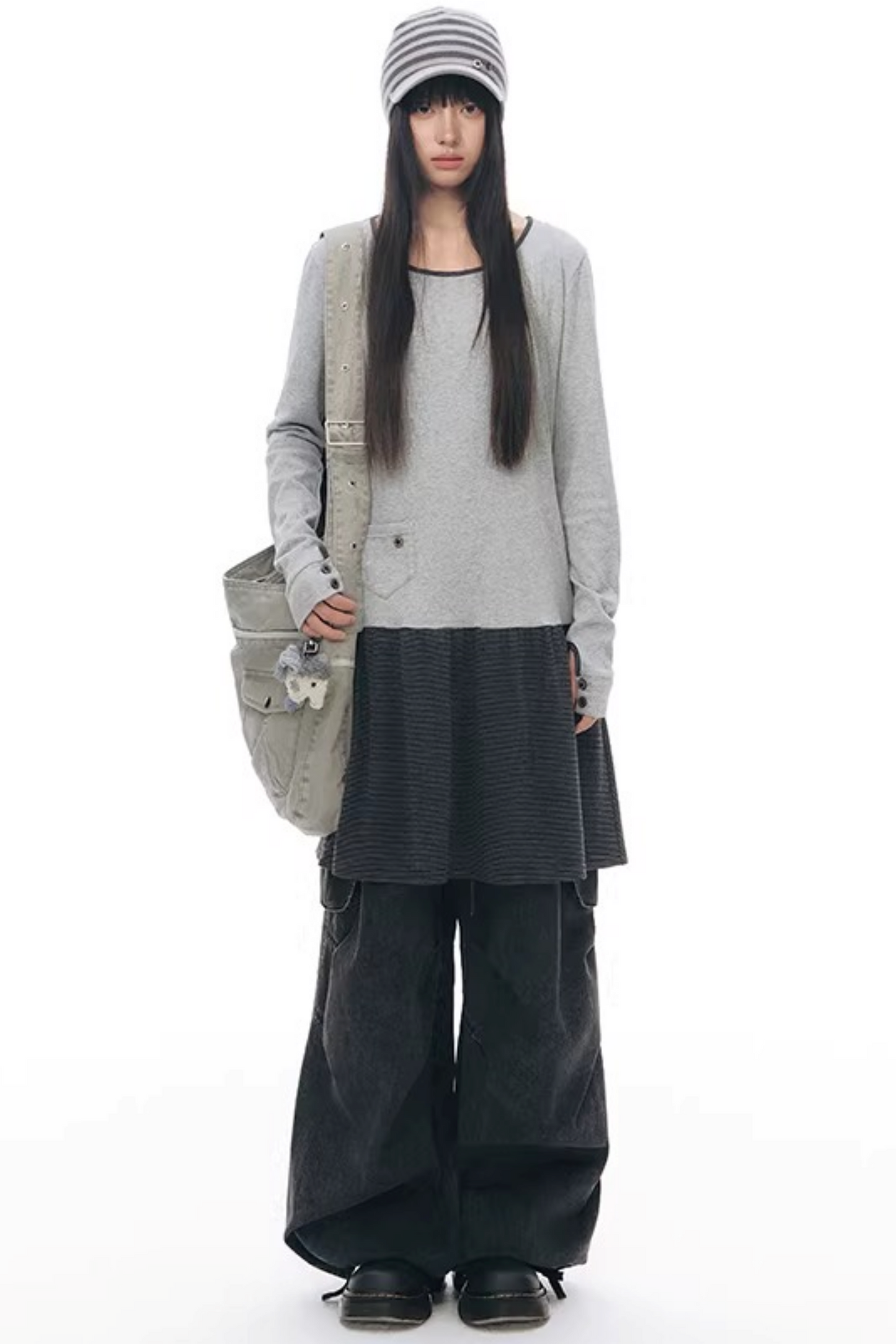 빈티지 패치워크 캔버스 가방