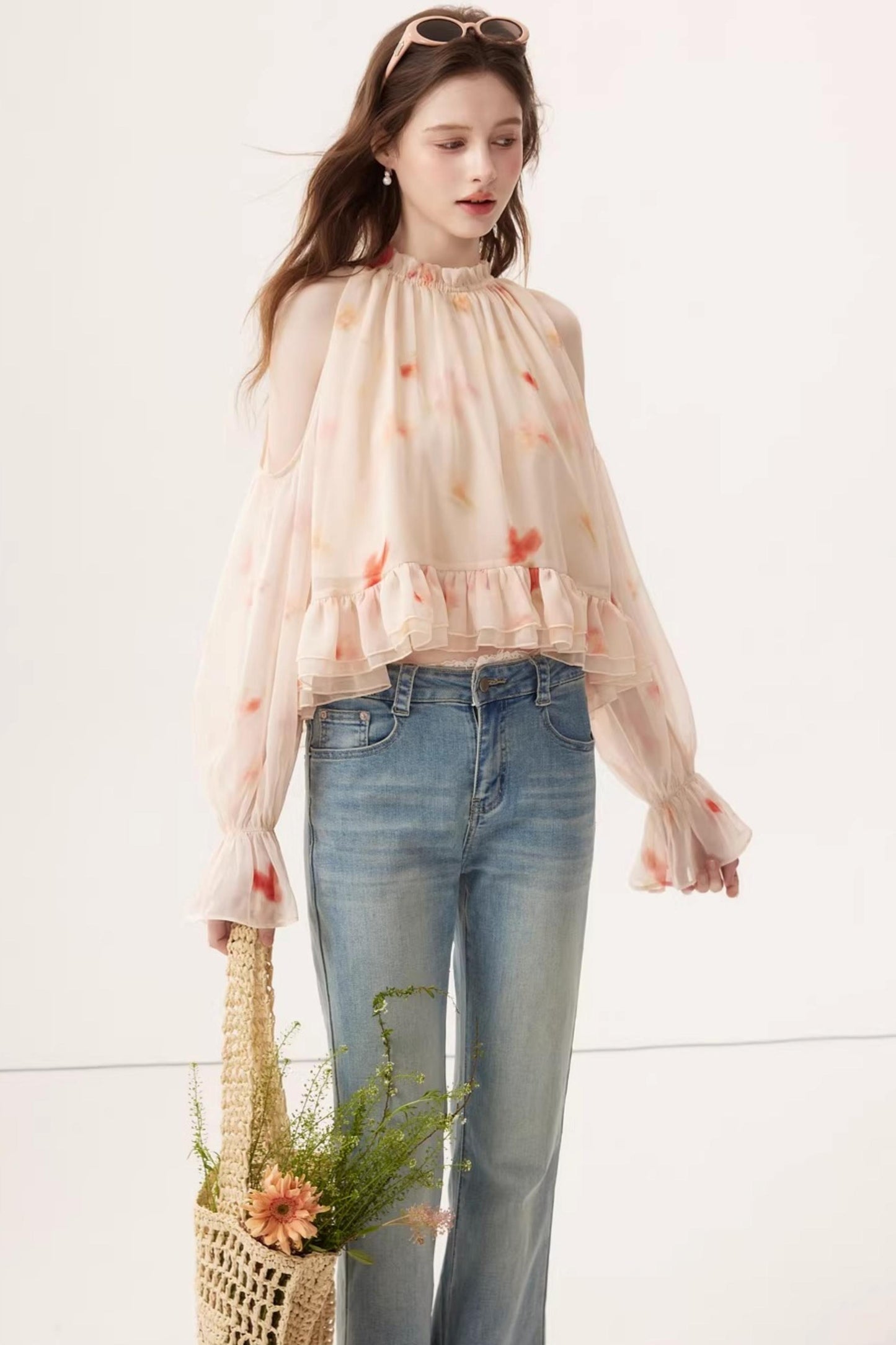 Light Blue Stretchy Denim Pants