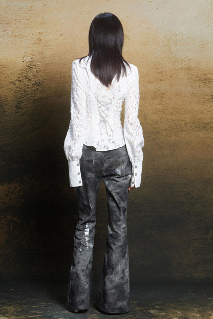 Cutout Punk Vintage Shirt