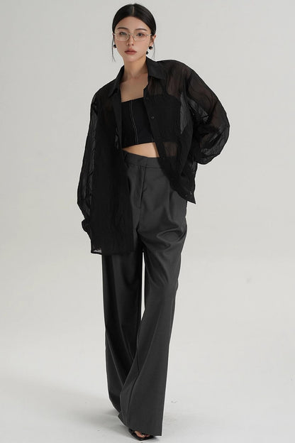 Straight-Leg Trousers