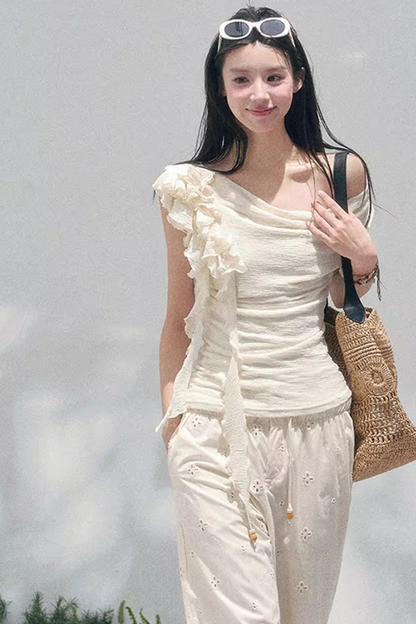 Light Whisper Ruffled Blouse