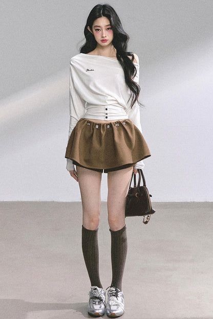 Magazine Long-Sleeved Top