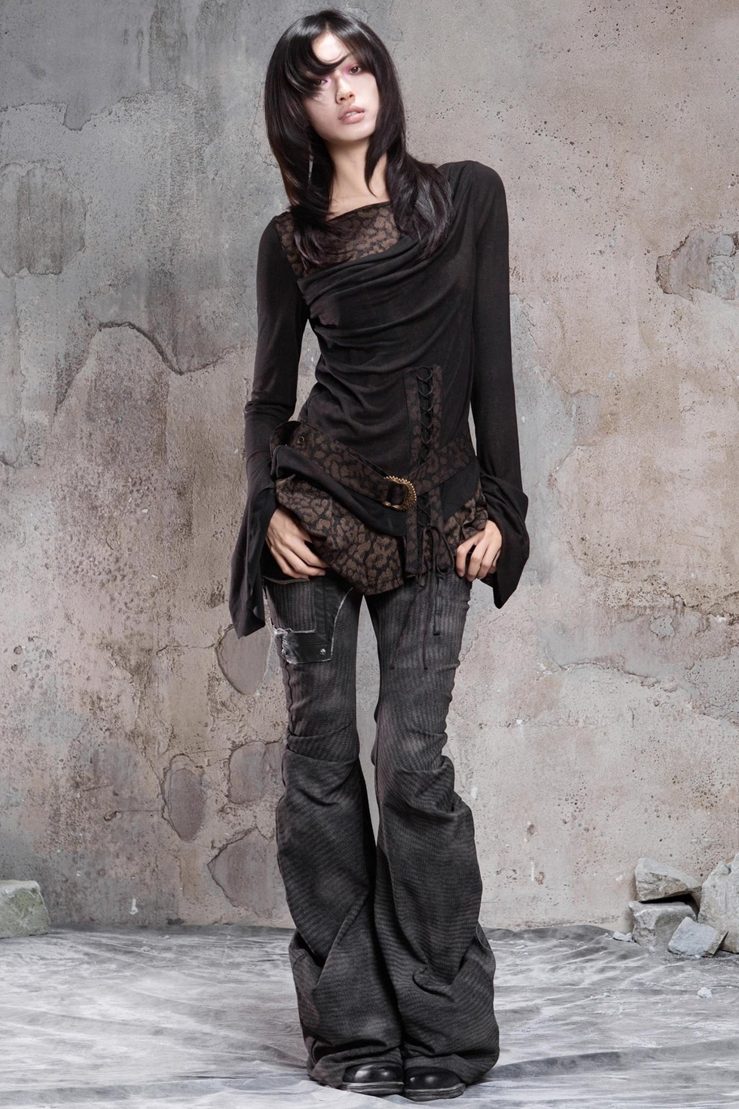 Vintage Patchwork Knitted Top