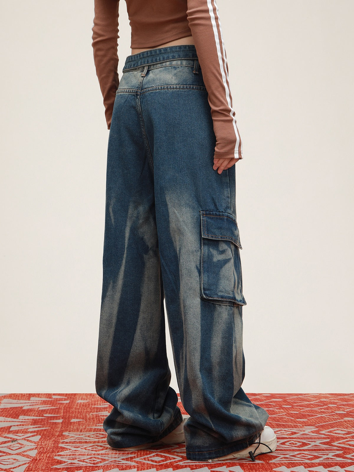 American Wash Distessed Jeans Hose