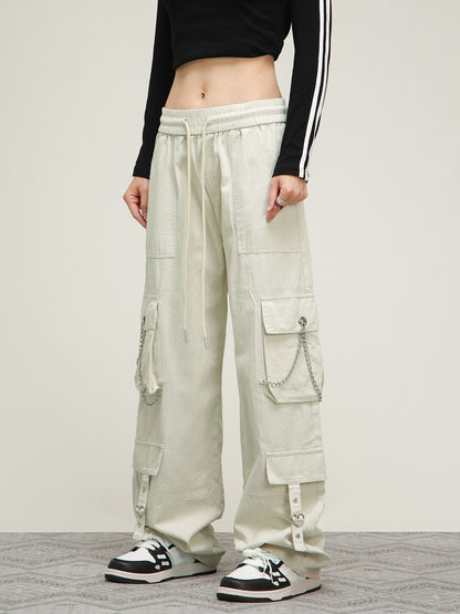 American Retro Straight Loose Track Pants