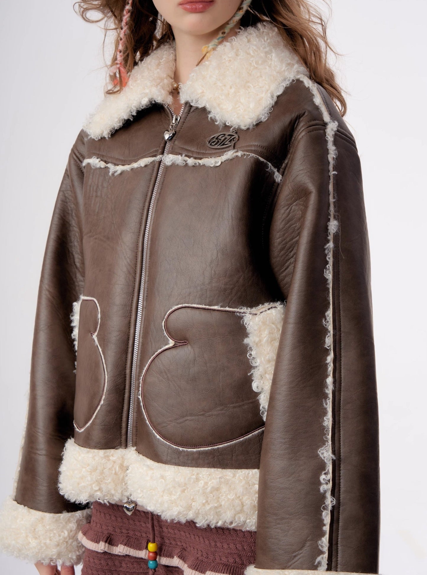 American Thick Lamb Fur Coat